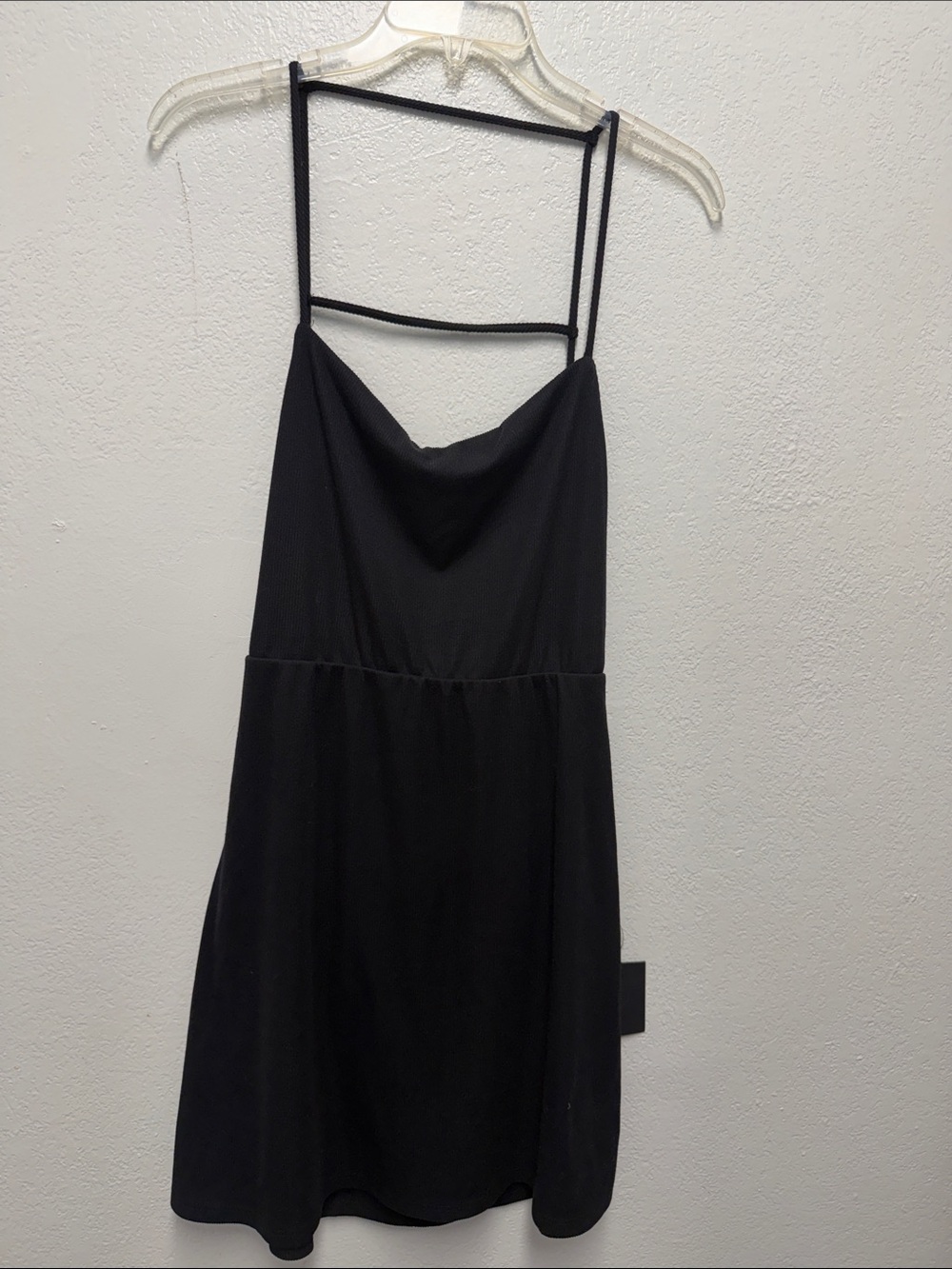 Lulu's Black Strappy Mini Dress
